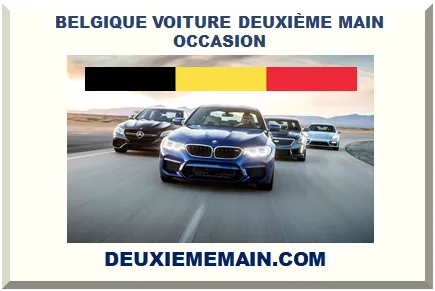 BELGIQUE VOITURE DEUXIÈME MAIN 2026-2027