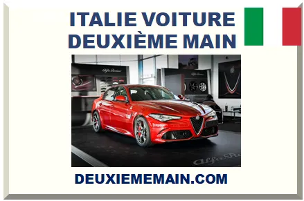 ITALIE VOITURE DEUXIÈME MAIN 2026-2027