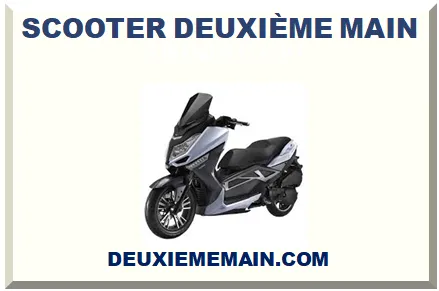 SCOOTER DEUXIÈME MAIN 2026-2027
